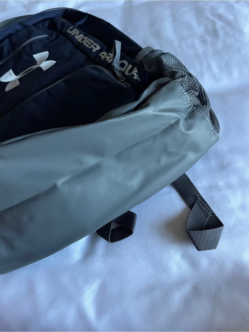 Under Armour UA Team Hustle Storm Backpack Navy Blue Unisex Laptop School Bag